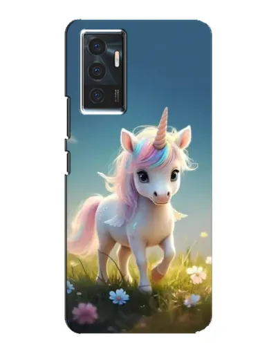 Чехол для Vivo V23e с картинкой «Единорог на поляне»