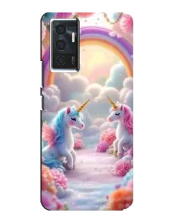 Чехол для Vivo V23e с картинкой «Радуга и единороги» Чехол для Vivo V23e с картинкой «Радуга и единороги»