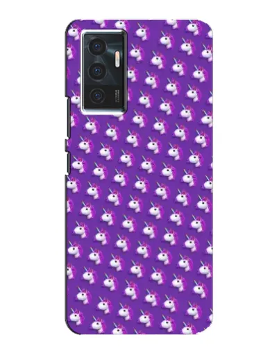 Чехол для Vivo V23e с картинкой «Единороги на фиолетовом»