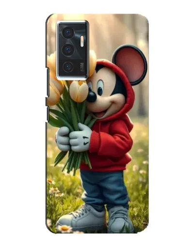 Чехол для Vivo V23e с картинкой «Микки с тюльпанами» Чехол для Vivo V23e с картинкой «Микки с тюльпанами»
