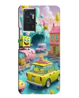 Чехол для Vivo V23e с картинкой «Монстр-трак приключения»