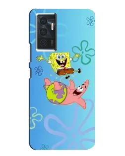 Чехол для Vivo V23e с картинкой «Спанч Боб и Патрик»