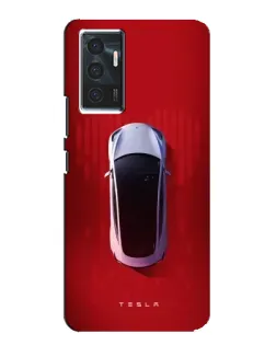 Чохол для Vivo V23e з картинкою «Tesla Top View»