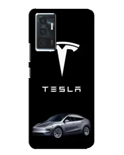Чехол для Vivo V23e с картинкой «Tesla Model Y»