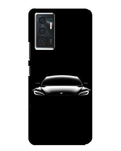 Чехол для Vivo V23e с картинкой «Фары Tesla Night»