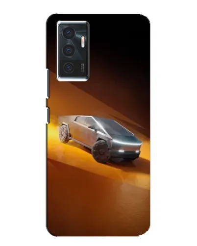 Чехол для Vivo V23e с картинкой «Cybertruck в пустыне»