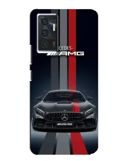Чохол для Vivo V23e з картинкою «Mercedes — білий карбон»