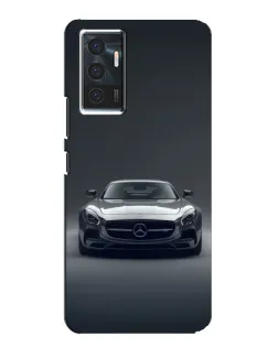 Чехол для Vivo V23e с картинкой «Mercedes на черном»