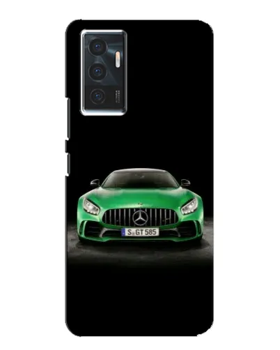 Чехол для Vivo V23e с картинкой «Mercedes — неоновый лого»