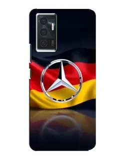 Чехол для Vivo V23e с картинкой «Mercedes — флаг Германии»
