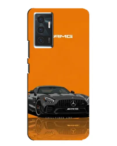 Чехол для Vivo V23e с картинкой «Оранжевый Mercedes AMG»