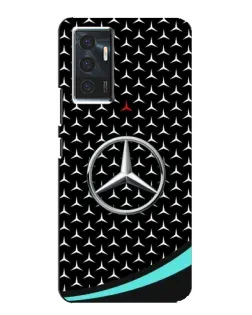 Чехол для Vivo V23e с картинкой «Mercedes — бирюзовый акцент»