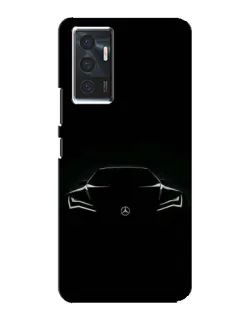 Чехол для Vivo V23e с картинкой «Mercedes — силуэт авто» Чехол для Vivo V23e с картинкой «Mercedes — силуэт авто»