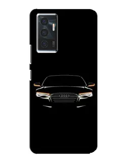 Чехол для Vivo V23e с картинкой «Audi — ночной контур»
