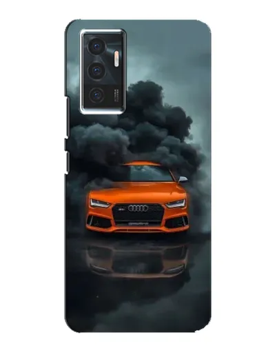 Чехол для Vivo V23e с картинкой «Audi в облаках дыма» Чехол для Vivo V23e с картинкой «Audi в облаках дыма»