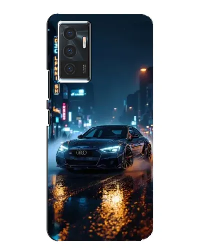 Чехол для Vivo V23e с картинкой «Ночной город и Audi» Чехол для Vivo V23e с картинкой «Ночной город и Audi»