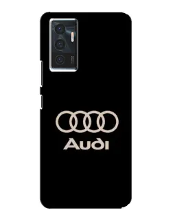 Чехол для Vivo V23e с картинкой «Audi — золотой логотип»