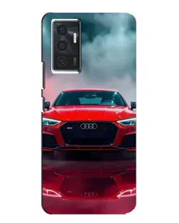 Чехол для Vivo V23e с картинкой «Audi RS — красный стиль»