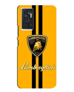 Чохол для Vivo V23e з картинкою «Lamborghini Stripe жовтий»