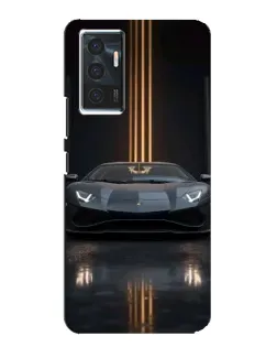 Чохол для Vivo V23e з картинкою «Lamborghini золоті лінії»