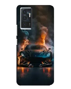 Чехол для Vivo V23e с картинкой «Lamborghini дымная эстетика»