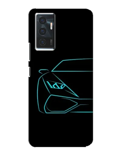 Чехол для Vivo V23e с картинкой «Голубой силуэт Lamborghini» Чехол для Vivo V23e с картинкой «Голубой силуэт Lamborghini»