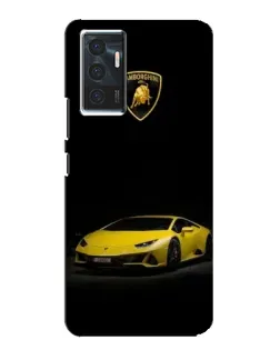 Чехол для Vivo V23e с картинкой «Lamborghini желтый акцент»