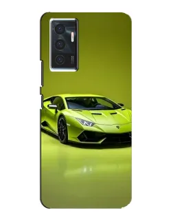 Чехол для Vivo V23e с картинкой «Салатовый Lamborghini Huracan»