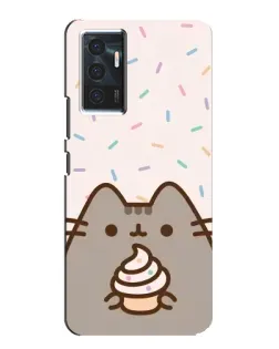 Чехол для Vivo V23e с картинкой «Пушин с кексом»