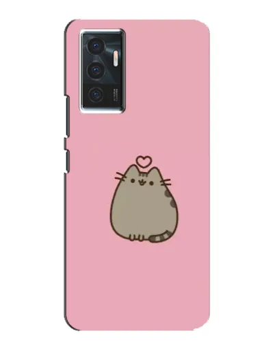 Чехол для Vivo V23e с картинкой «Pusheen сердце»