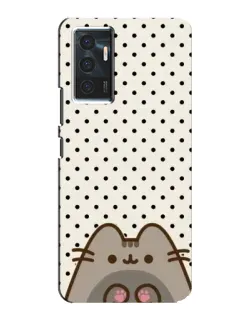 Чехол для Vivo V23e с картинкой «Пушин в горошек»