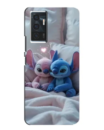 Чехол для Vivo V23e с картинкой «Плюшевые Стич Ангел»