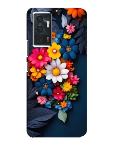 Чехол для Vivo V23e с картинкой «Цветочная феерия»