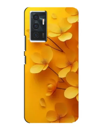 Чехол для Vivo V23e с картинкой «Золотые лепестки»