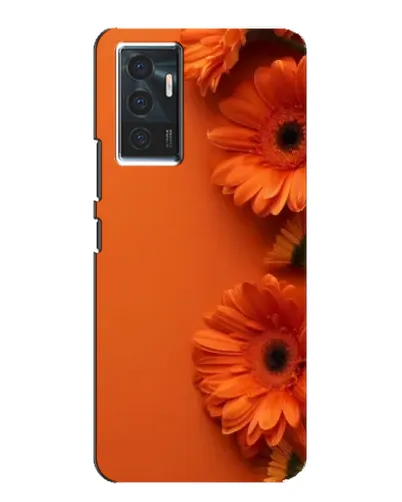 Чехол для Vivo V23e с картинкой «Оранжевые герберы»