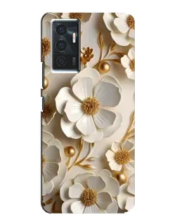Чехол для Vivo V23e с картинкой «Белие бумажние цвети» Чехол для Vivo V23e с картинкой «Белие бумажние цвети»