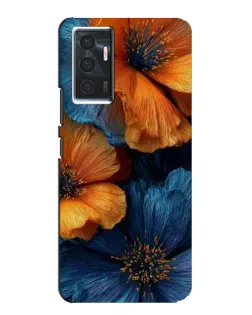 Чехол для Vivo V23e с картинкой «Яркая сине-оранжевая флора» Чехол для Vivo V23e с картинкой «Яркая сине-оранжевая флора»