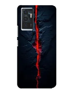 Чехол для Vivo V23e с картинкой «Kрасная лавовая трещина»