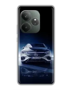 Чехол для Vivo V70 Elite с картинкой «Ночной Mercedes EQ»