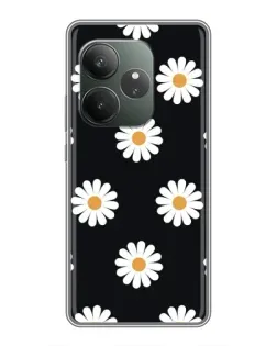 Чехол для Vivo V70 Elite с картинкой «Ромашки на черном» Чехол для Vivo V70 Elite с картинкой «Ромашки на черном»