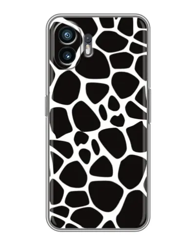 Чехол для Vivo V70 Lite с картинкой «Черно-белый жираф»