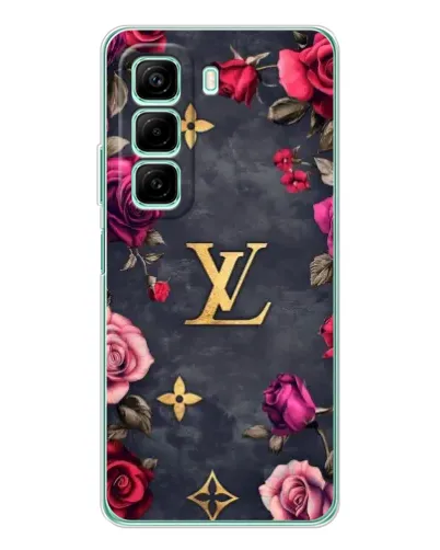 Чехол для Vivo Y400 с картинкой «Цветочный Louis Vuitton»