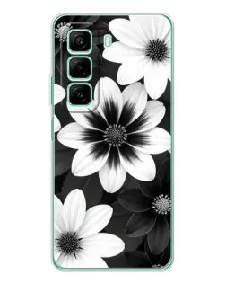 Чехол для Vivo Y400 с картинкой «Монохромные астры»