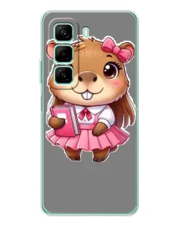 Чехол для Vivo Y400 с картинкой «Девочка капибара»