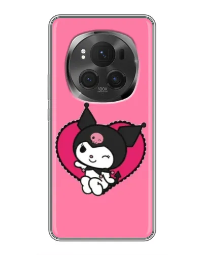 Чехол для Vivo X200 PRO с картинкой «Kuromi — любовь в сердце»