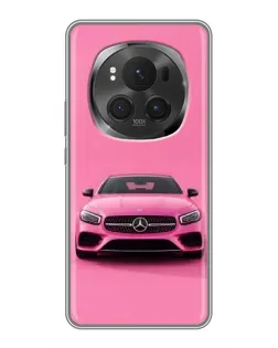 Чехол для Vivo X200 PRO с картинкой «Розовый Mercedes AMG»