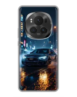 Чехол для Vivo X200 PRO с картинкой «Ночной город и Audi»