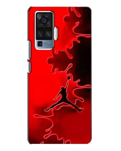 Чехол для Vivo X50 Pro с картинкой «Jordan Red Smoke»