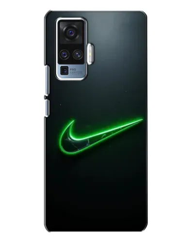 Чехол для Vivo X50 Pro с картинкой «Неоновый контур Nike»