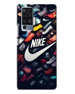 Чехол для Vivo X50 Pro с картинкой «Коллекция кроссовок Nike»